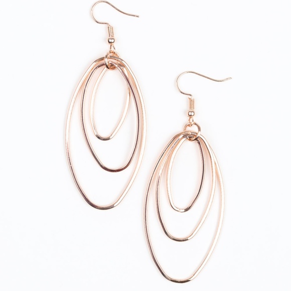 All OVAL The Place - Rose Gold Earrings - Picture 1 of 2